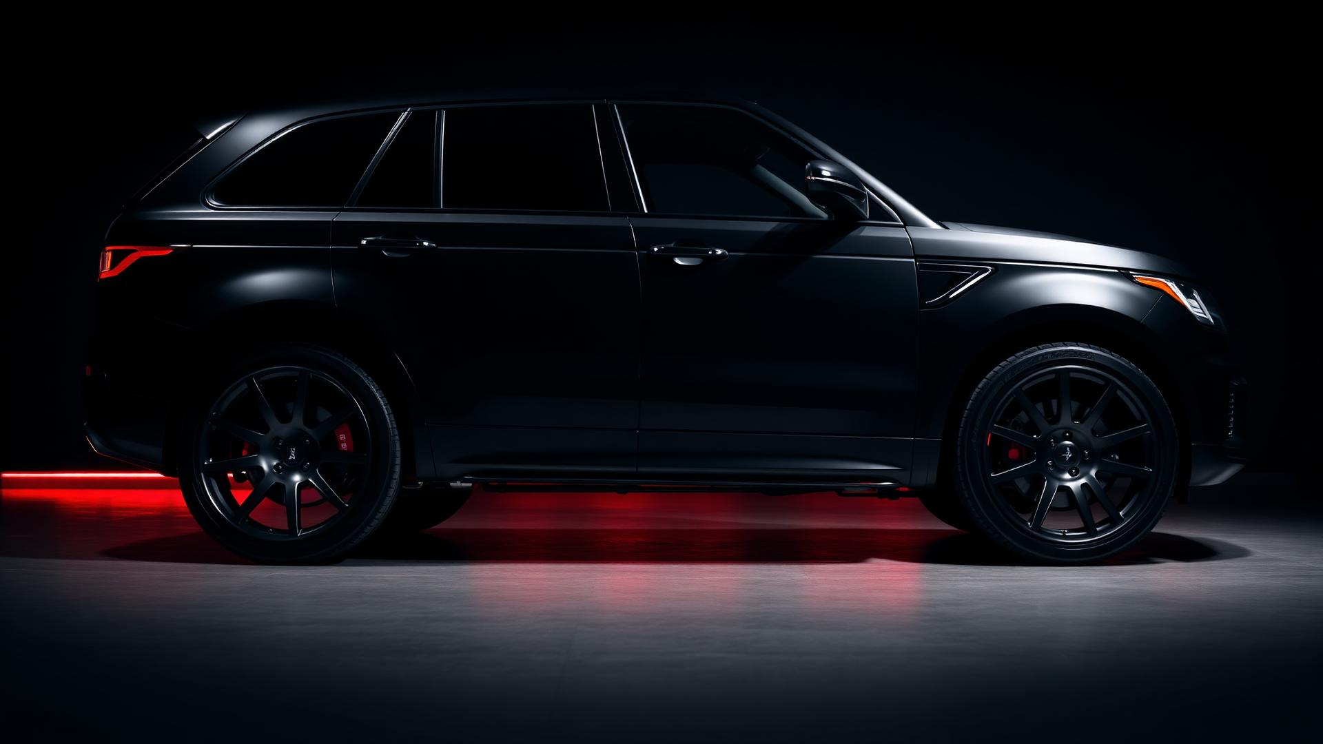 Custom wheels on premium SUV